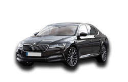 A black Skoda.